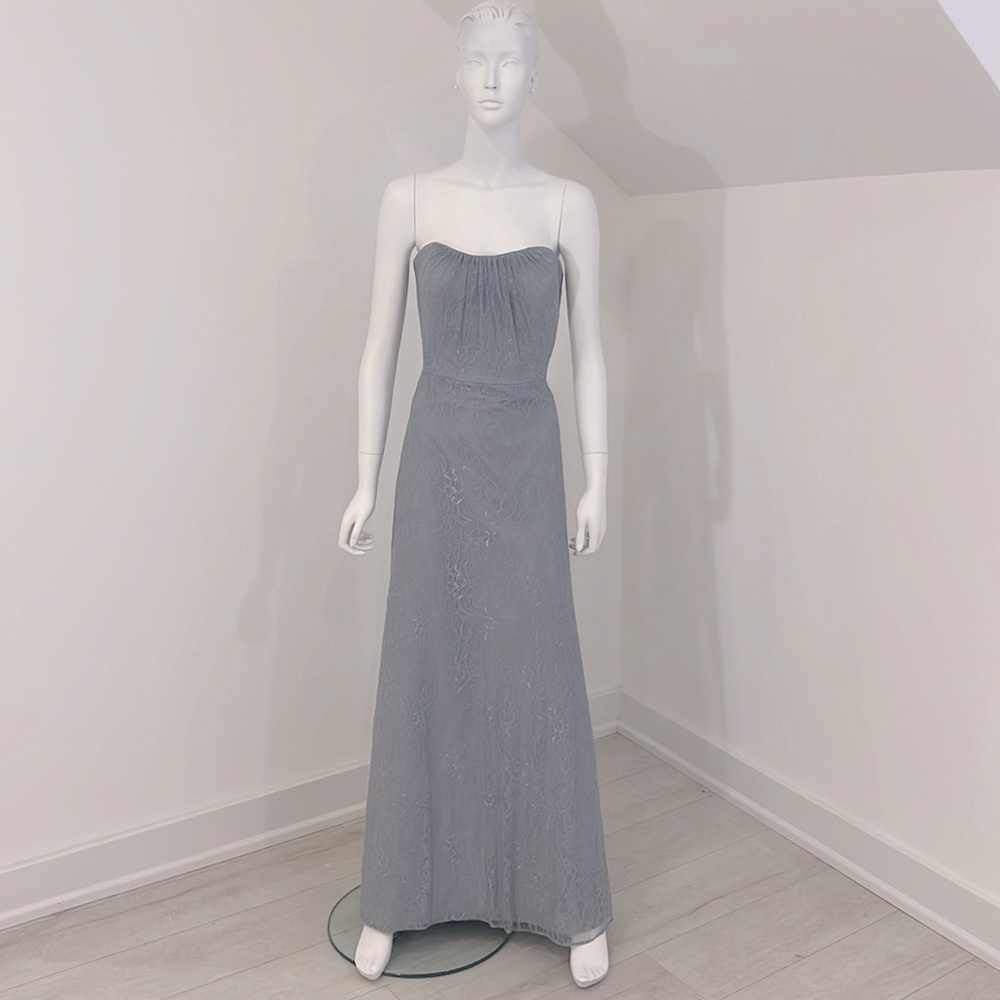 SAMPLE SALE NWT DESSY 2952 size 10 Platinum Florentine Lace. PRISTINE CONDITION